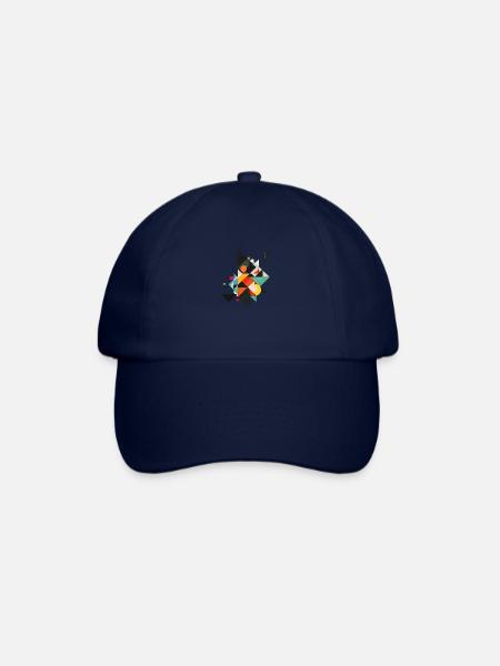 Motif géométrique cool des années 80 - Casquette classique - bleu/bleu