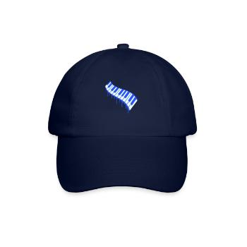 Graffiti Drop Piano Keys Instrument Music - Baseball Cap - blue/blue - Front