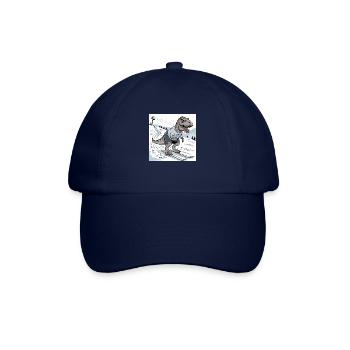 Ski-Rex, T-Rex - Baseballkappe - Blau/Blau - Vorne
