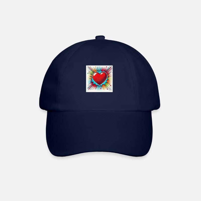Partie cœur - Casquette classique - bleu/bleu