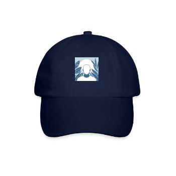 Minimalistische Illustration - Baseballkappe - Blau/Blau - Vorne