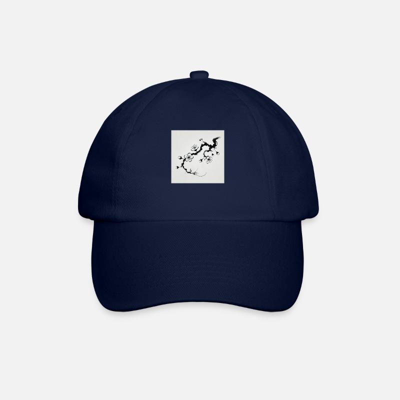 image minimaliste fleur de cerisier - Casquette classique - bleu/bleu