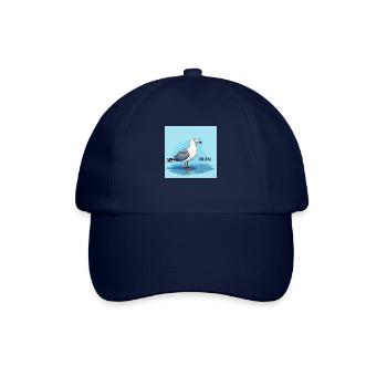 Moin, Möwe - Baseballkappe - Blau/Blau - Vorne