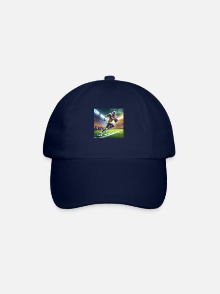 Football für kleine und große . - Baseballkappe - Blau/Blau