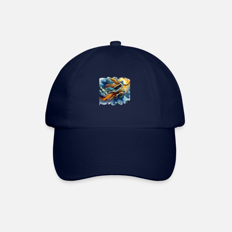 Göttlicher Mensch - Baseballkappe - Blau/Blau