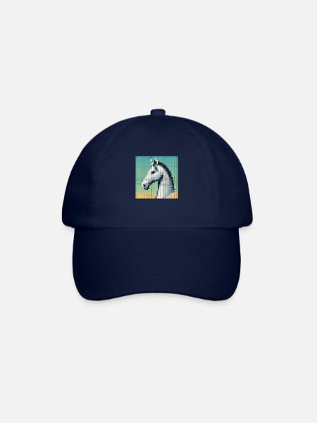 2024 Horse NFT Head Comic High Definition - Baseball Cap - blue/blue