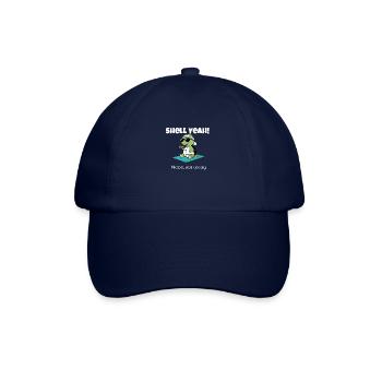 Funny Turtle Gym T-Shirt – Shell Yeah - Baseballkappe - Blau/Blau - Vorne