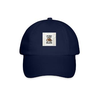 Je ne suis pas paresseux, juste très détendu - Casquette classique - bleu/bleu - Devant