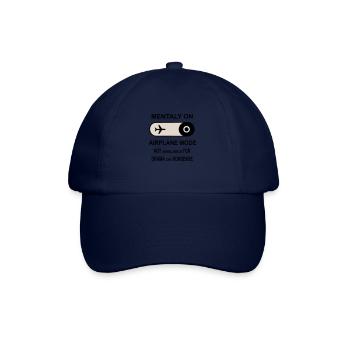 Mental im Flugzeugmodus - Baseballkappe - Blau/Blau - Vorne