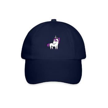 Licorne fille assez sympathique dessin animé cheval - Casquette classique - bleu/bleu - Devant