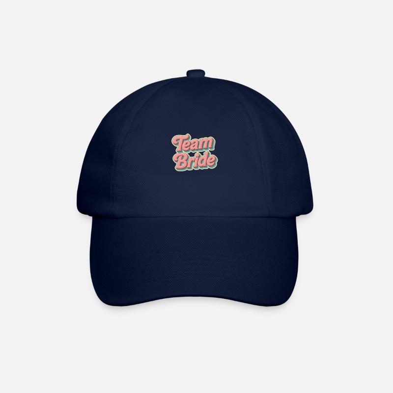 Team Bride – Junggesellinnenabschied Design - Baseballkappe - Blau/Blau