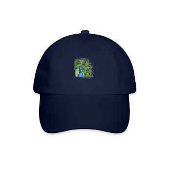 Peacock portrait - Baseball Cap - blue/blue - Front