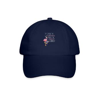 August Geburtstag Flamingo Spruch Lustig - Baseballkappe - Blau/Blau - Vorne
