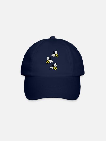 bees - Baseballkappe - Blau/Blau