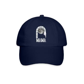Mama I Love You To The Moon And Back - Baseballkappe - Blau/Blau - Vorne