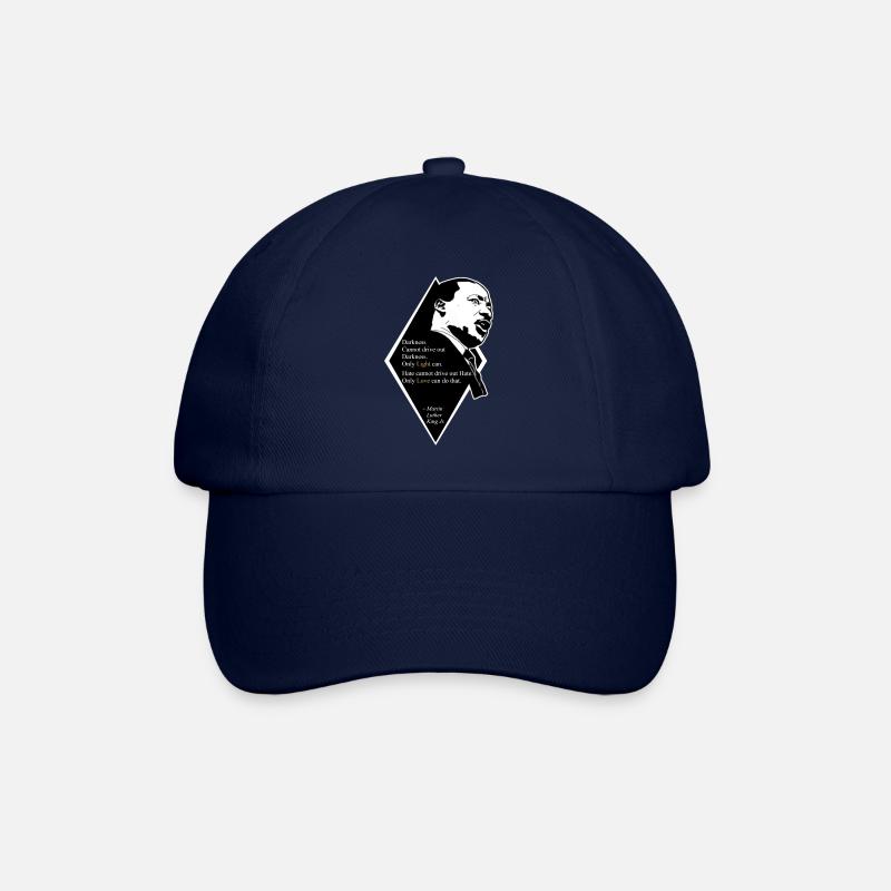 Martin Luther King Jr. Quote - Baseballkappe - Blau/Blau