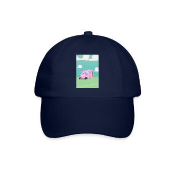 Pink Caravan Karikatur - Baseballkappe - Blau/Blau - Vorne