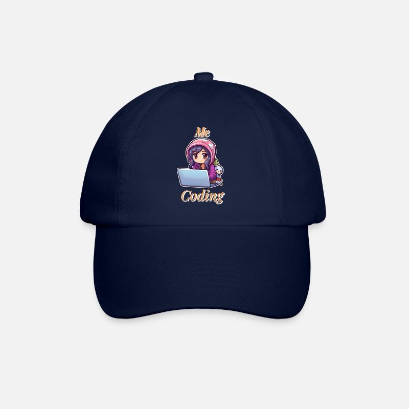 Coding Cutie: Anime Girl - Casquette classique - bleu/bleu