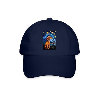 Dackel Hund - Baseballkappe - Blau/Blau - Vorne