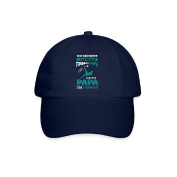 Ich Bin Nicht Irgendein Fußball Papa - Baseballkappe - Blau/Blau - Vorne