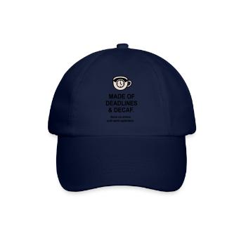 Fristen und Entkoffeinierung - Baseballkappe - Blau/Blau - Vorne