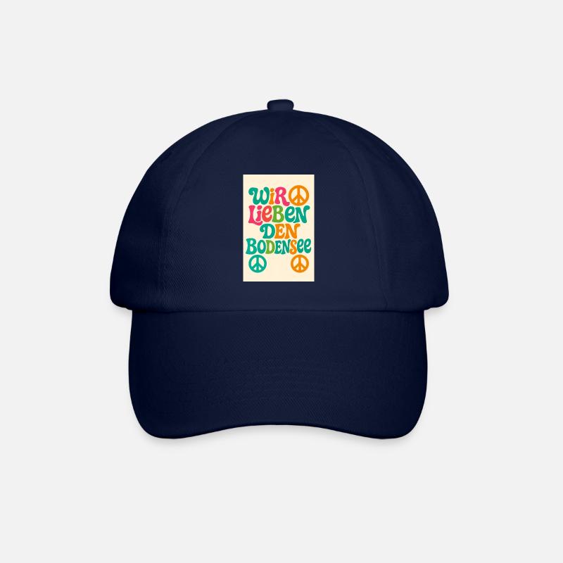 Wir lieben den Bodensee - Baseballkappe - Blau/Blau