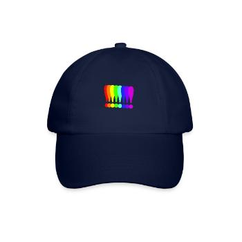 Point d’exclamation Idée cadeau colorée Couleurs arc-en-ciel - Casquette classique - bleu/bleu - Devant