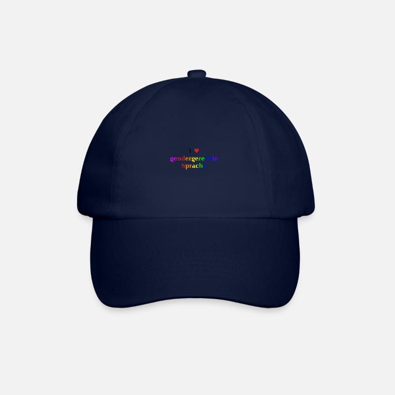I ♥ gender-neutral language gift idea gendering - Baseball Cap - blue/blue