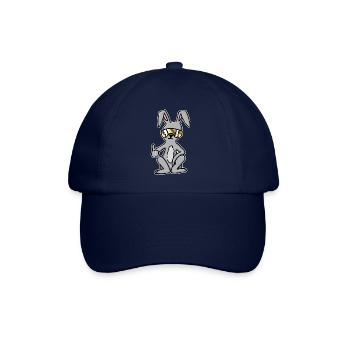 Cooler lustiger Oster Hase für Jungs und Mädchen - Baseballkappe - Blau/Blau - Vorne