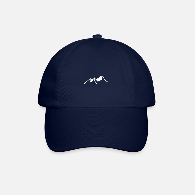 Mountains mountain tops - Baseball Cap - blue/blue