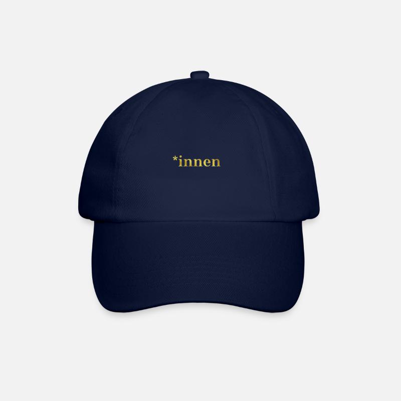 *innen Geschenkidee gold Feminismus Weltfrauentag - Baseballkappe - Blau/Blau