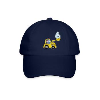 Bagger 6. Geburtstag - Baseballkappe - Blau/Blau - Vorne