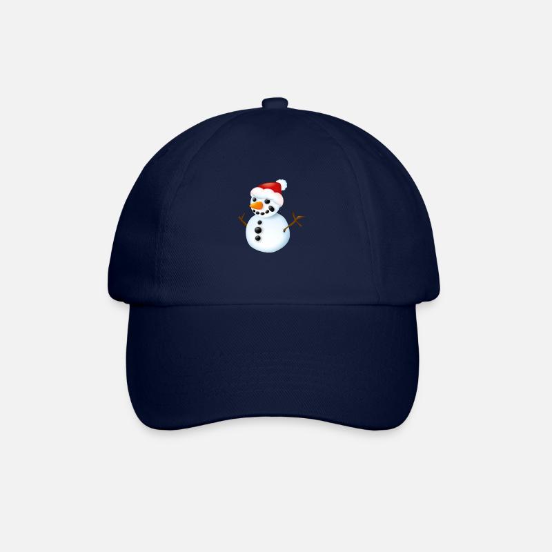Smiley Snowman - Baseballkappe - Blau/Blau