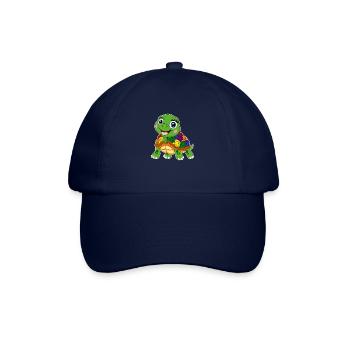 rainbow turtle lgbt water turtle animal - Baseball Cap - blue/blue - Front