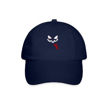 Kürbis Gesicht Halloween - Baseballkappe - Blau/Blau - Vorne
