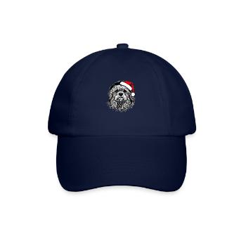 Weihnachten Hund süß lustig Hunde Tier Welpe 2 - Baseballkappe - Blau/Blau - Vorne