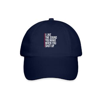 J’aime le son que tu fais quand tu te tais en disant - Casquette classique - bleu/bleu - Devant