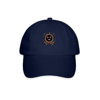 Hungriges Schwarzes Loch Niedliche Kawaii Illustration - Baseballkappe - Blau/Blau - Vorne