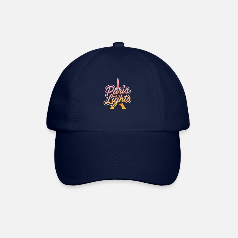 Paris Lights – Retro Neon Gradient - Baseball Cap - blue/blue