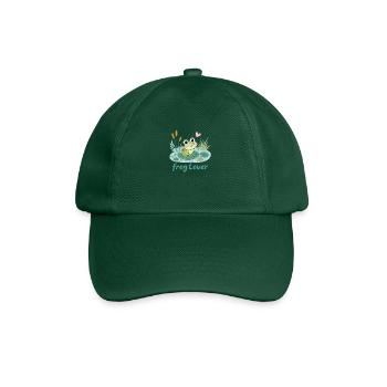 Frosch-Liebhaber - Baseballkappe - Flaschengrün - Vorne