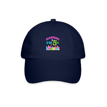 Gift 5 years Birthday I am 5 years old - Baseball Cap - blue/blue - Front