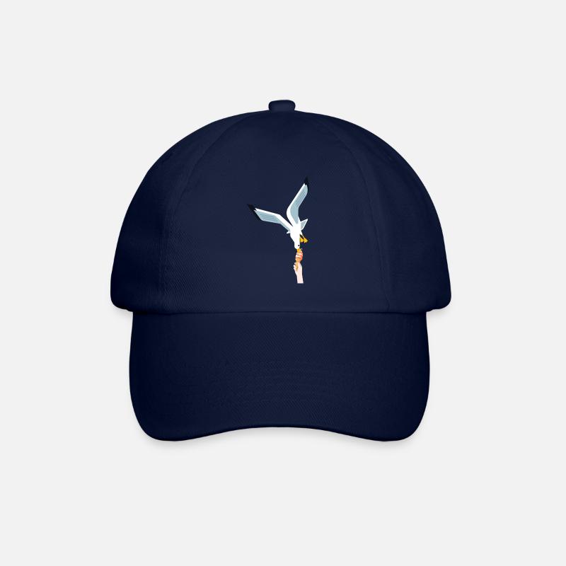 Möwe Eis Geschenk Vogel Dieb - Baseballkappe - Blau/Blau