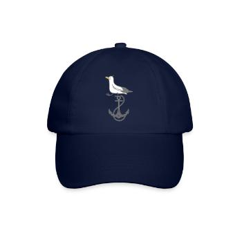 Anchor and seagull - Baseball Cap - blue/blue - Front