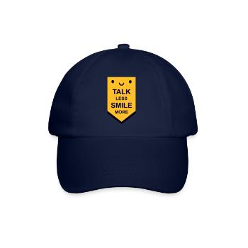 talk less smile more - Baseball Cap - blue/blue - Front
