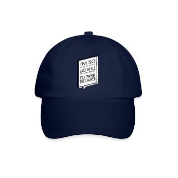 Mobile Home Campsite present idea - Baseball Cap - blue/blue - Front