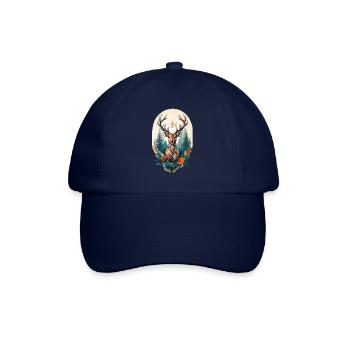 Hirsch - Baseballkappe - Blau/Blau - Vorne