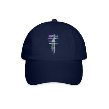 Motif Abstrait - Architecture de l’espace - Casquette classique - bleu/bleu - Devant