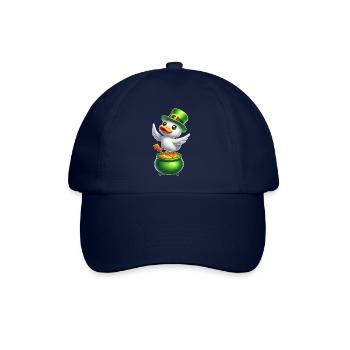 Süße St. Patrick's Day Ente Zylinder Kleeblatt - Baseballkappe - Blau/Blau - Vorne