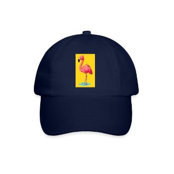 Flamingo - Baseballkappe - Blau/Blau - Vorne