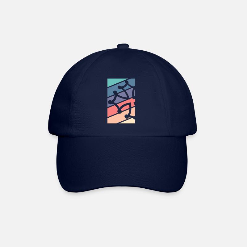 Cross Occitan Colors, Fibonacci. - Baseball Cap - blue/blue